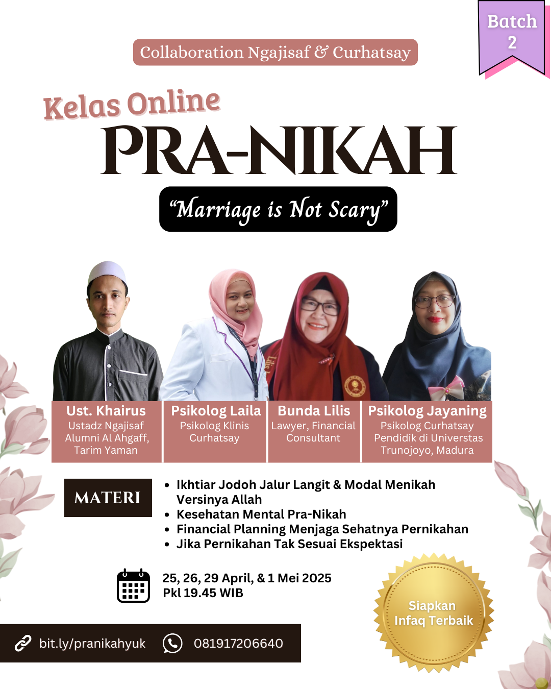 Kelas Pra Nikah April 2025